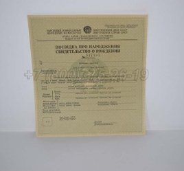 Свидетельство о Рождении Украинской ССР 1930-1942 в Нижнем Тагиле