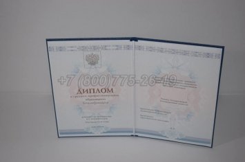 Диплом Техникума 2022г ГОЗНАК в Нижнем Тагиле