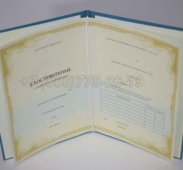 Удостоверение о Краткосрочном Повышении Квалификации в Нижнем Тагиле